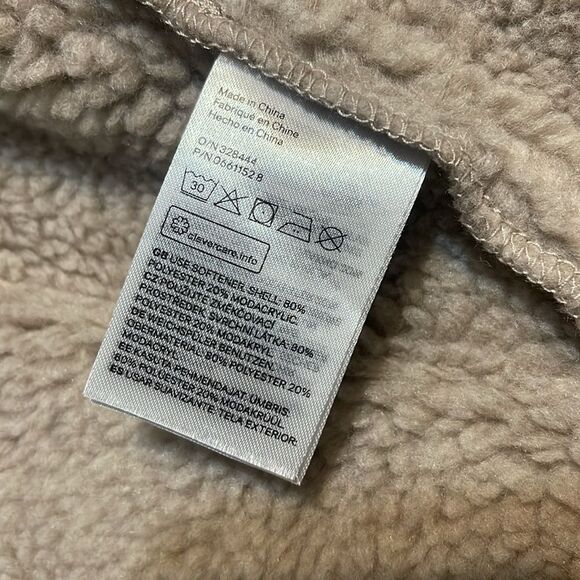 H&M Faux Suede Shearling-Lined Biker Jacket Size 2 - Picture 10 of 14